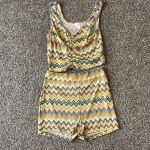 two piece knit pajama set